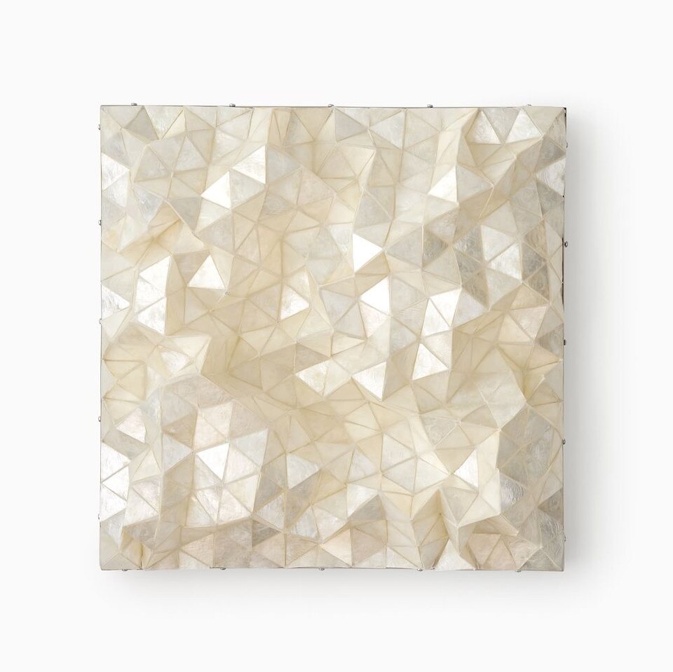 Capiz Wall Art, Faceted Square West Elm Australia